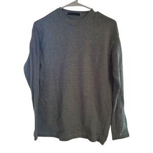 Marithe Francois Girbaud Knit Sweater Gray Crewneck Pullover